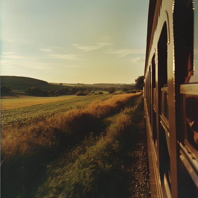 Tranquil Journey Through Rolling Hills