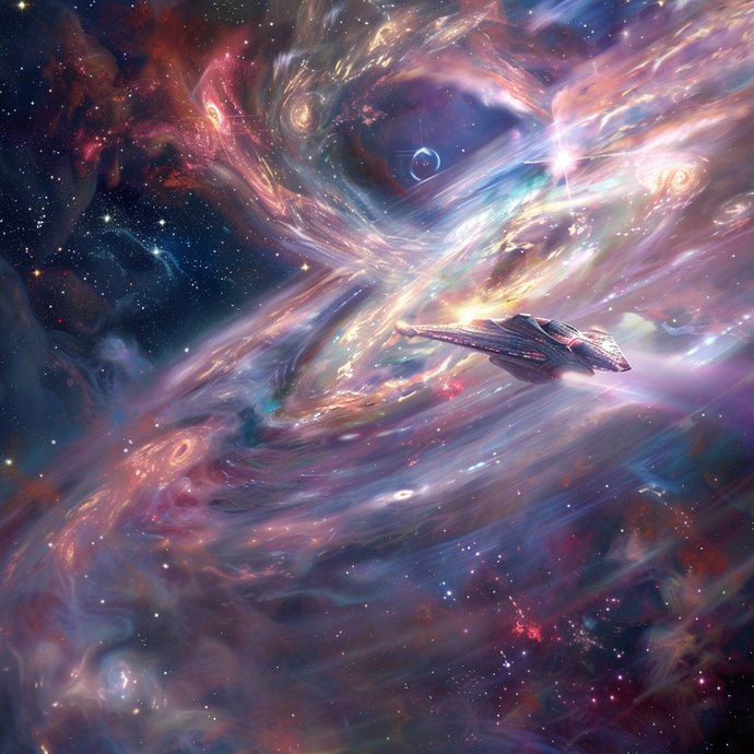 Dreamy Flight Through a Cosmic Nebula