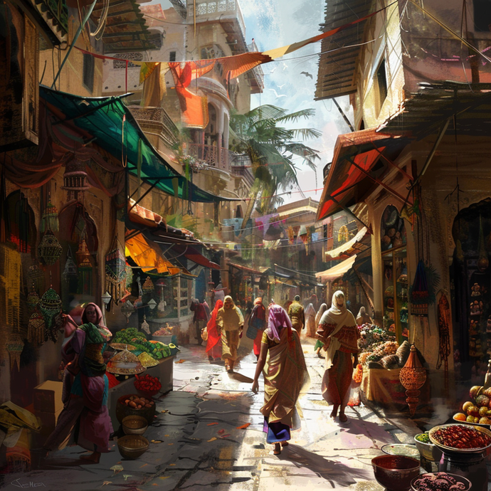 A Vibrant Tapestry of Life: Exploring a Bustling Middle Eastern Market