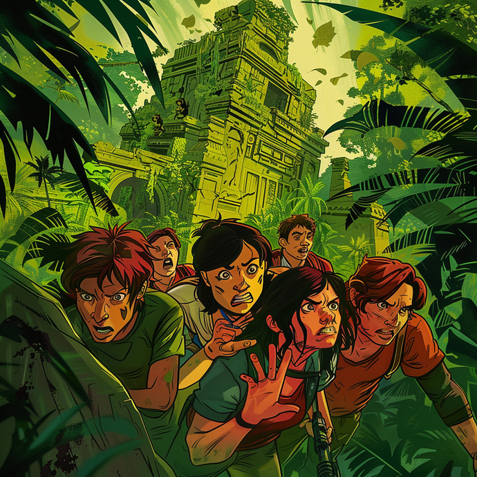 Escape Through the Jungle Ruins