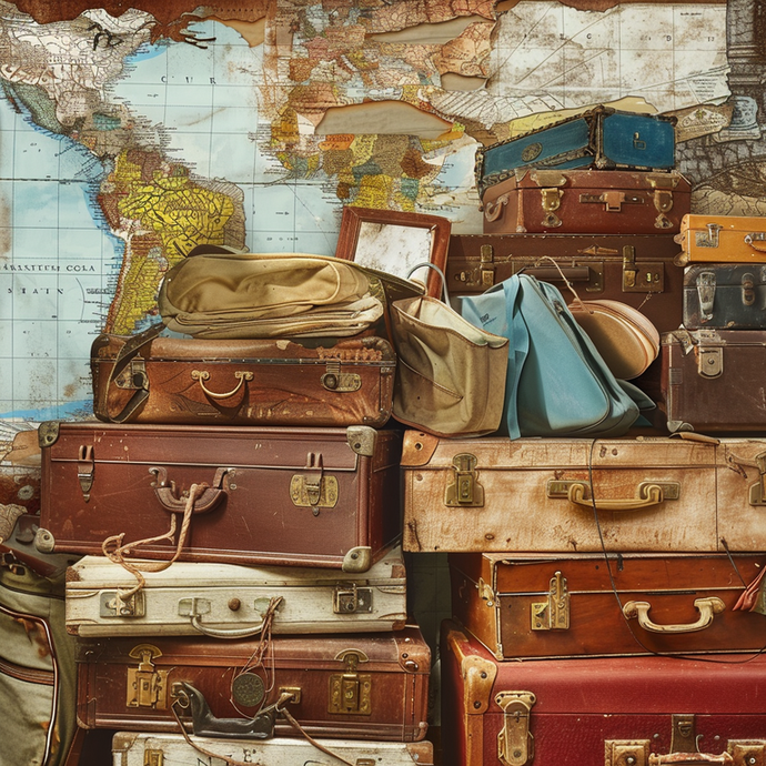 Vintage Suitcases Whispering Tales of Adventure