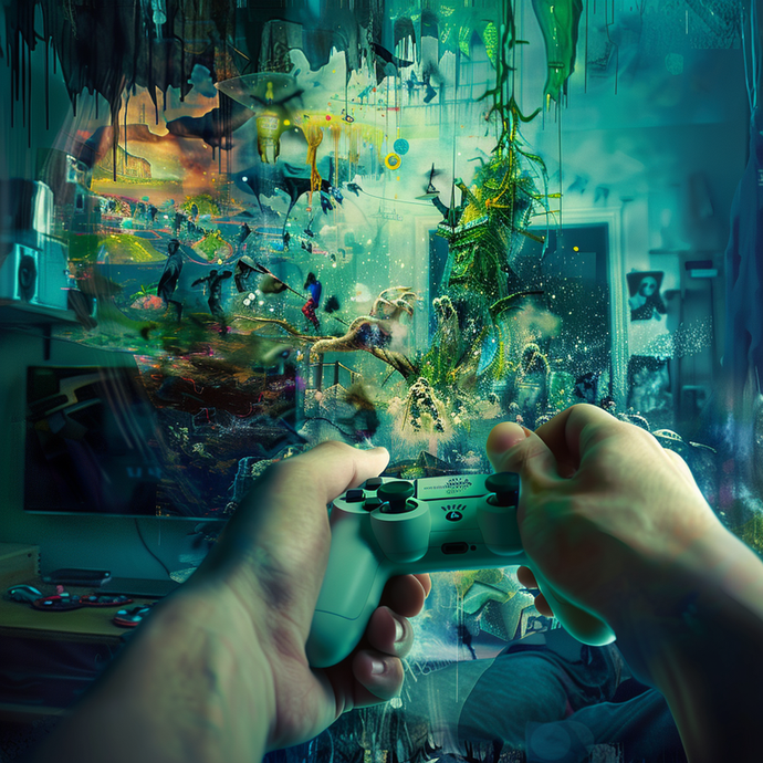 Lost in the Game: A Surreal and Imaginative World