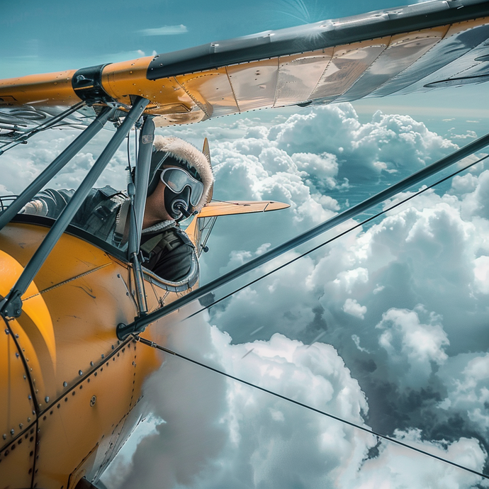 Soaring Through Nostalgia: A Vintage Biplane’s Journey