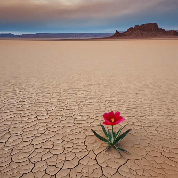 A Single Bloom in the Desert: Hope Amidst the Barren