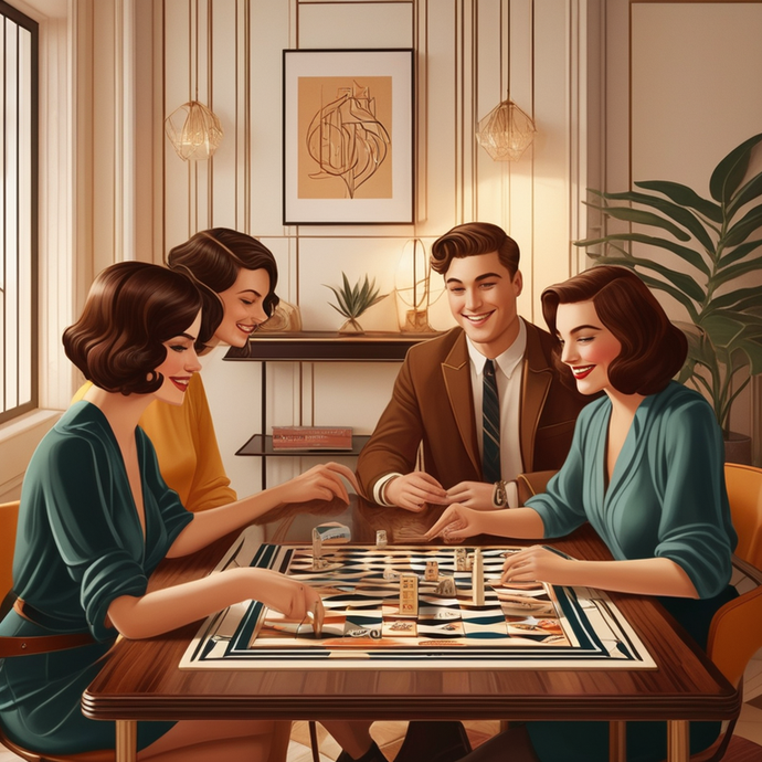 Retro Fun with Friends: A Night of Board Games and Laughter