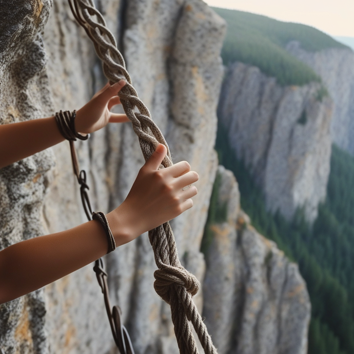 One Hand, One Rope, One Mountain to Conquer