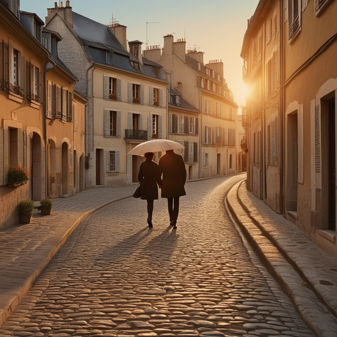 Silhouettes of Love in the Golden Hour