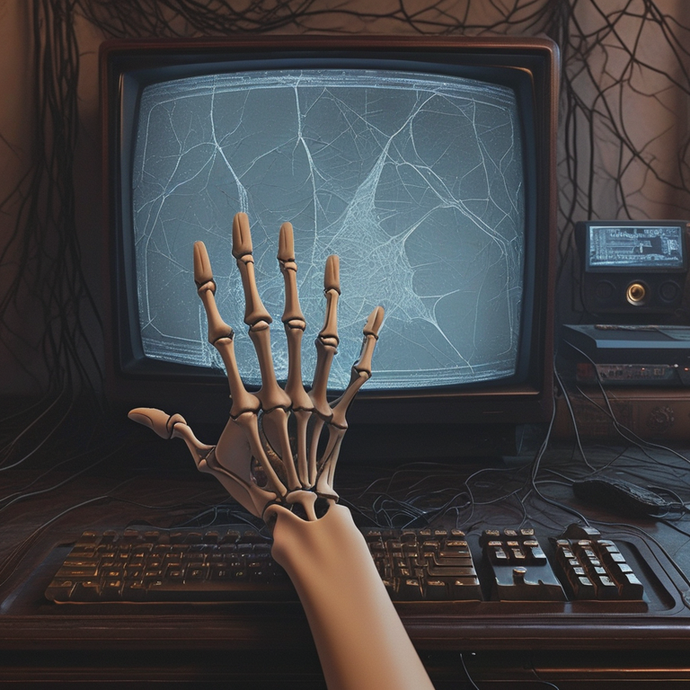 A Skeletal Hand Reaches From the Digital Shadows