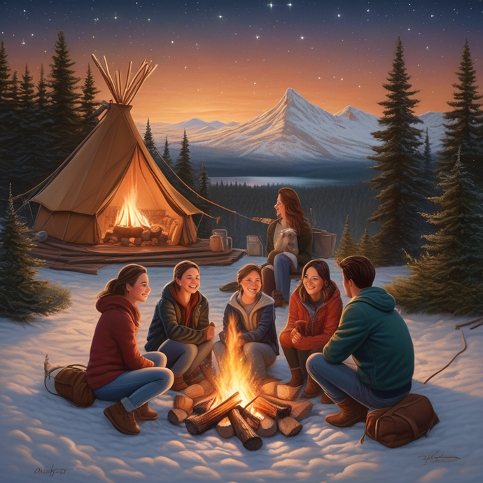 Campfire Under the Stars: A Cozy Adventure in the Mountains