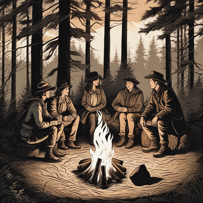 Campfire Tales in the Heart of the Forest