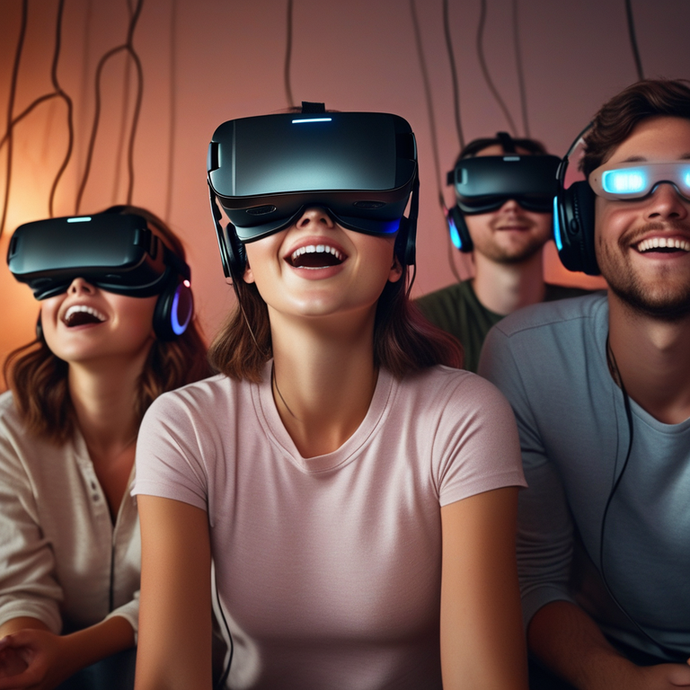 VR Joyride: Friends Dive into a World of Laughter