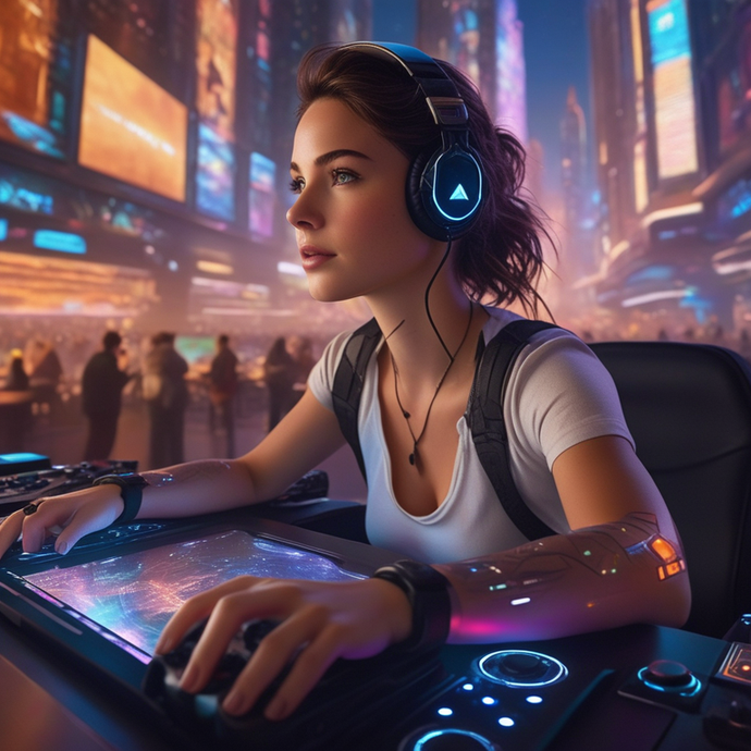 Cyberpunk City: A Woman on the Edge