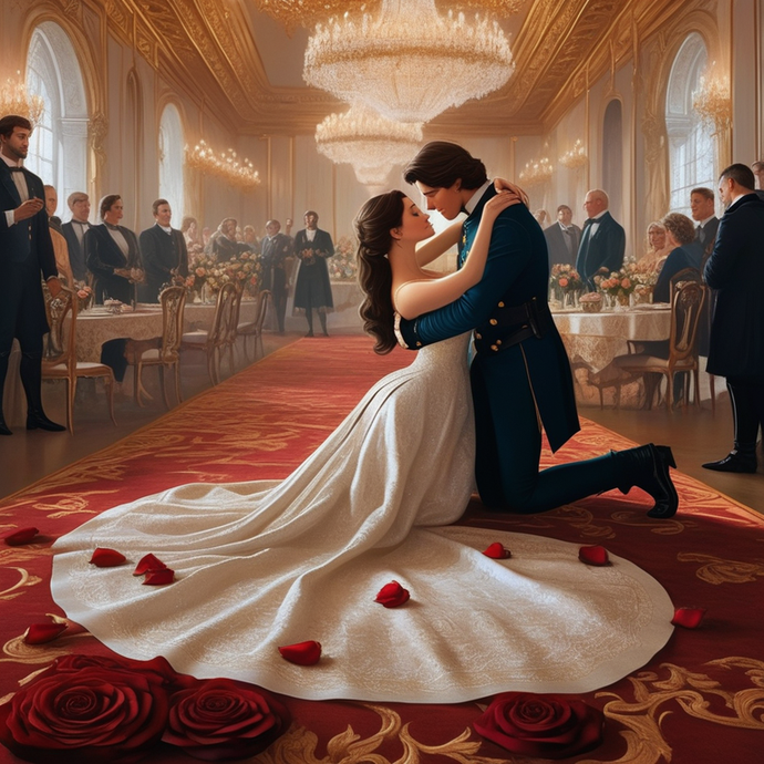 A Fairytale Romance: A Grand Embrace in the Ballroom