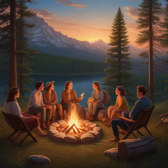 Campfire Glow: A Moment of Peace and Connection