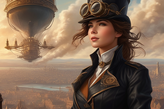 image from Steampunk Dreams: A Visual Journey Through Clockwork Worlds with Scenario