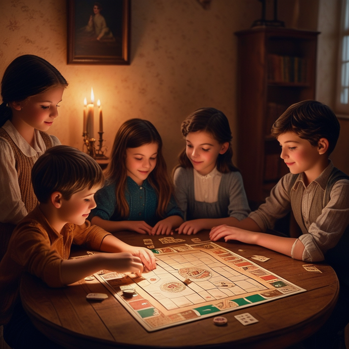 Candlelight and Suspense: A Board Game Night Unfolds