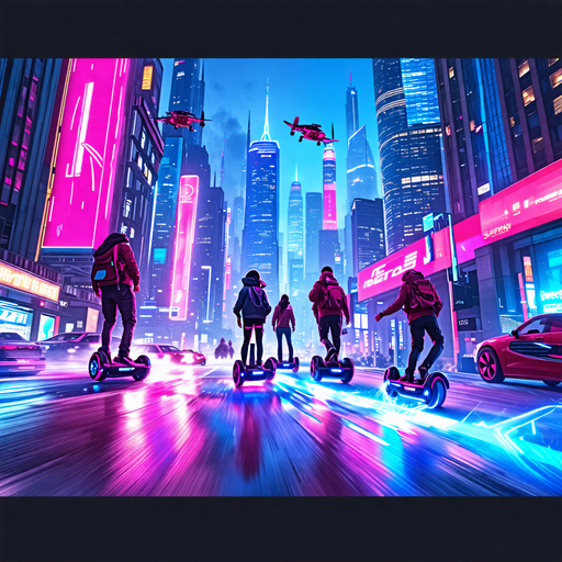 Neon City Riders: A Futuristic Thrill Ride