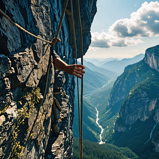 On the Edge of Greatness: A Climber’s Daring Ascent