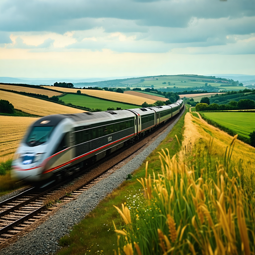 Blur of Speed: Capturing the Energy of a High-Speed Train