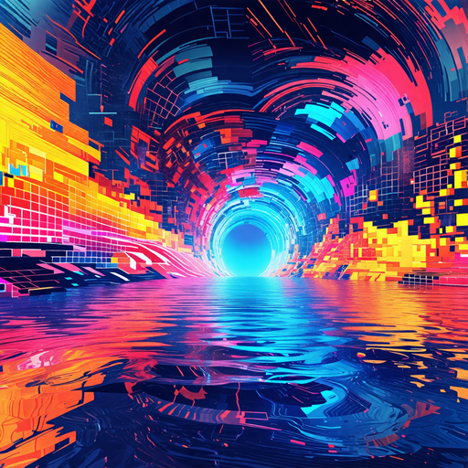 Journey Through a Psychedelic Tunnel of Light