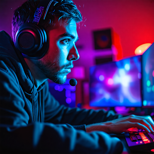 In the Zone: Gamer’s Intensity Illuminated