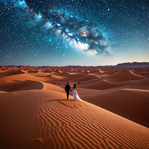 Lost in the Milky Way: A Couple’s Romantic Adventure in the Desert