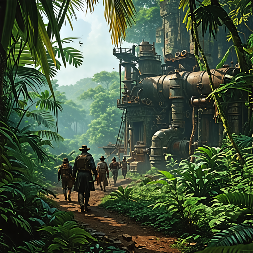 Lost in the Jungle: Steampunk Machine Beckons Explorers