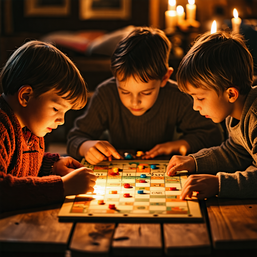 Candlelit Board Game: A Moment of Cozy Play