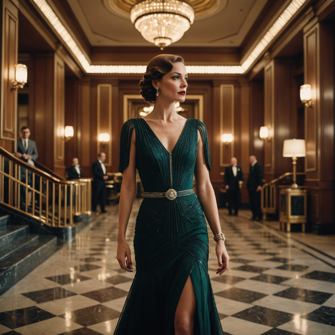 Glamour and Mystery in a Grand Hallway