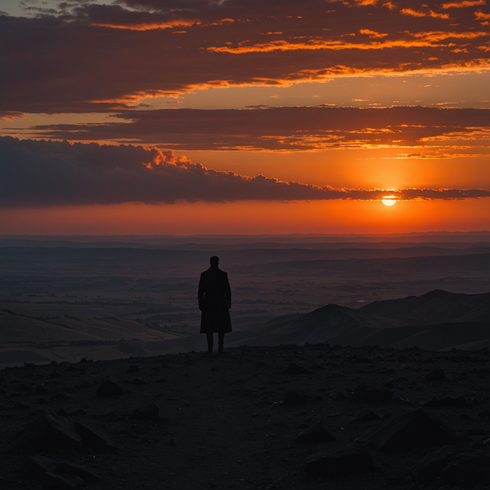 Silhouetted Against the Sunset