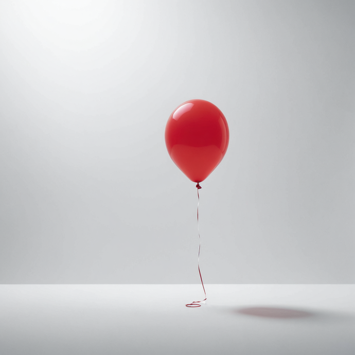 A Splash of Red: Minimalism Meets Hope