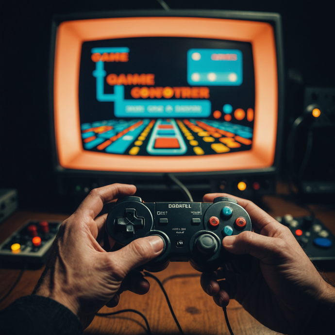 Nostalgia Overload: A Retro Gaming Moment Captured