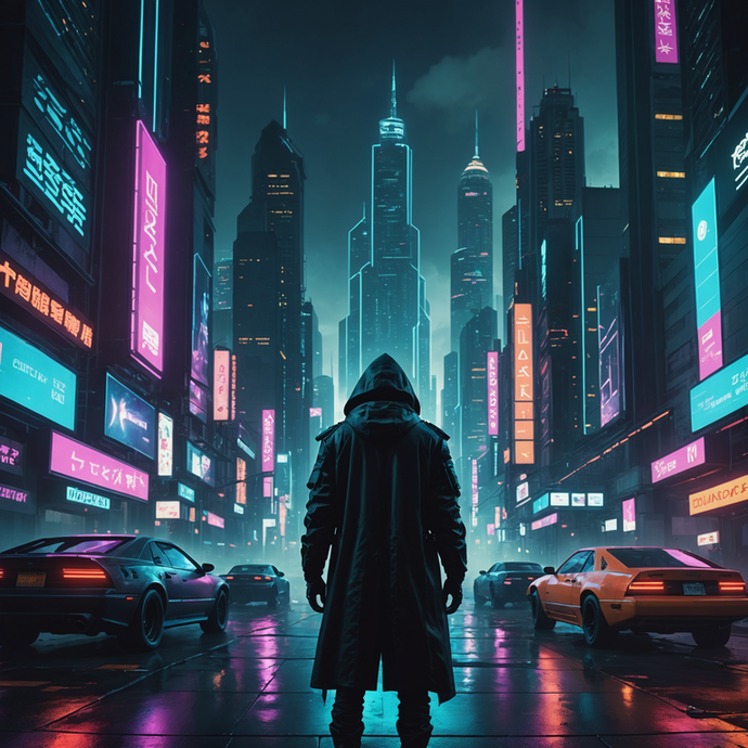 Lost in the Neon Labyrinth: A Cyberpunk Mystery