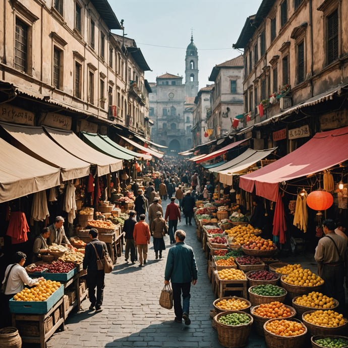 Immerse Yourself in the Vibrant Heart of a Historic Market