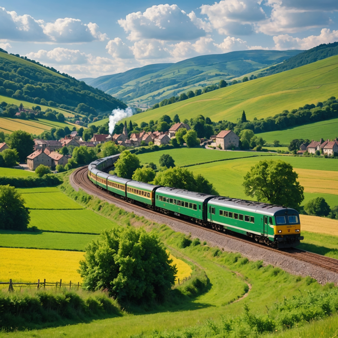 Tranquil Journey Through a Verdant Valley