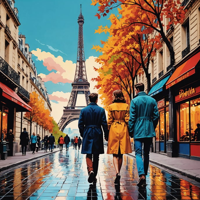 Parisian Romance: A Walk Through Autumn’s Embrace