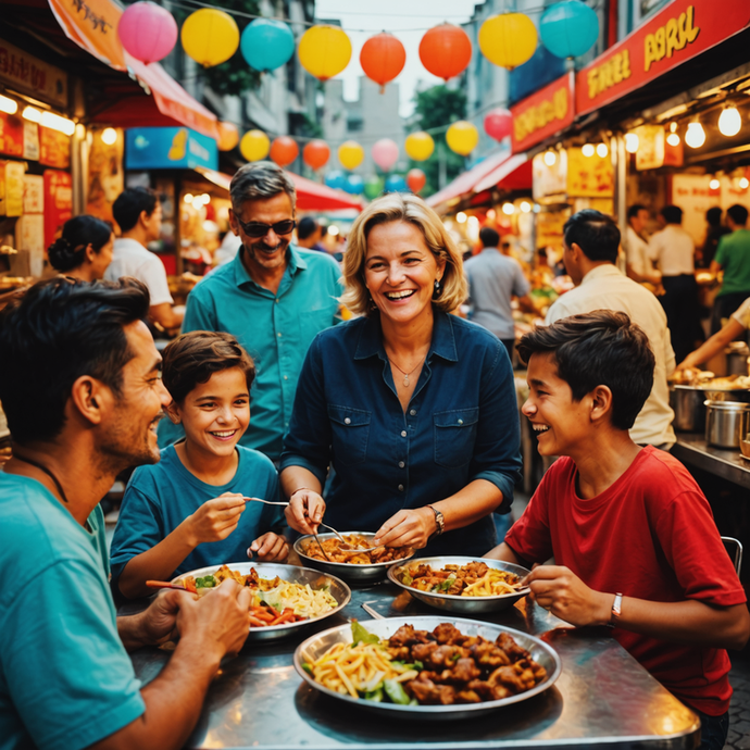 Family Feast in the City Lights