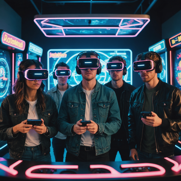 Ready Player One: Friends Dive into a Neon-Lit Virtual World