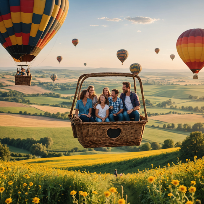 Soaring High Above a Sea of Yellow