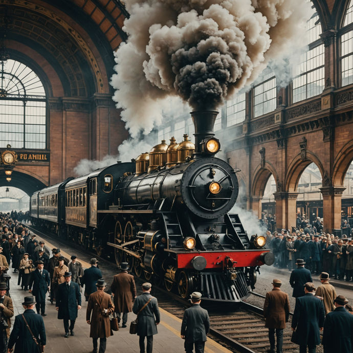 Anticipation and Smoke: A Steam Train Arrives