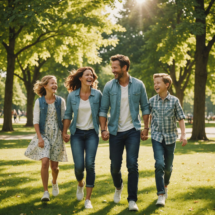 Sun-Kissed Smiles and Family Love: A Moment of Pure Joy