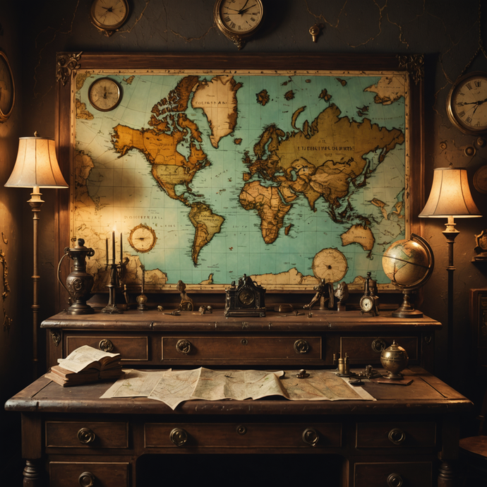 Step Back in Time: A Vintage Desk Beckons Adventure