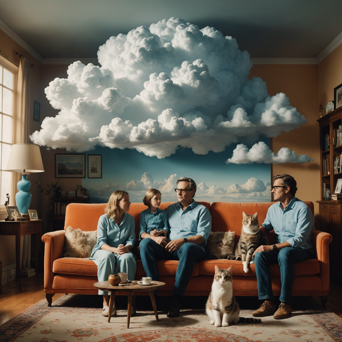 A Family’s Whimsical Escape: Floating on a Cloud of Togetherness