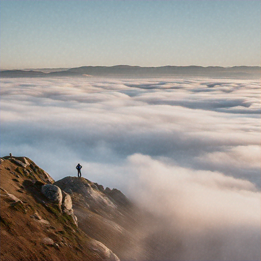 A Moment of Serenity on the Mountaintop