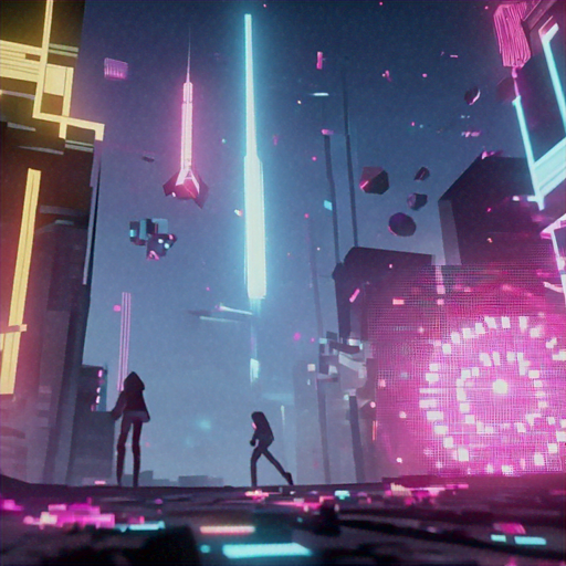 Neon Dreams: A Cyberpunk City Awakens