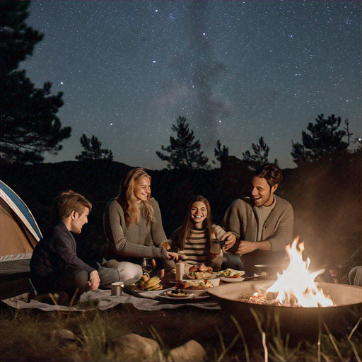 Campfire Nights Under a Starry Sky: Cozy, Intimate, and Adventurous