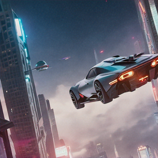 Soaring Through the Future: A Dreamy Cityscape