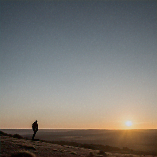 Silhouetted Solitude: A Moment of Contemplation