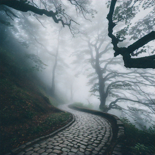 Lost in the Mist: A Serene Path Through the Ancient Woods