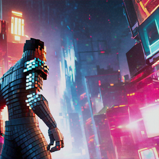 Pixelated Cyberpunk: A Glimpse into the Future